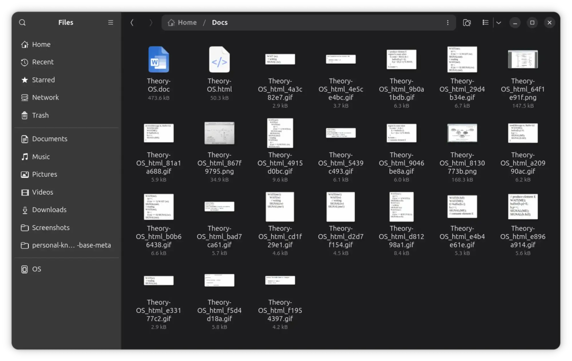Файли зображень, створені після експорту документа з LibreOffice в HTML