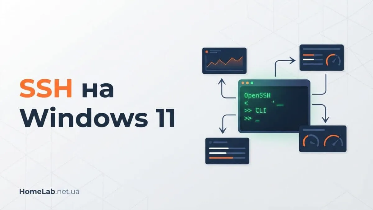 OpenSSH Server на Windows 11: ключі, служба і доступ у LAN